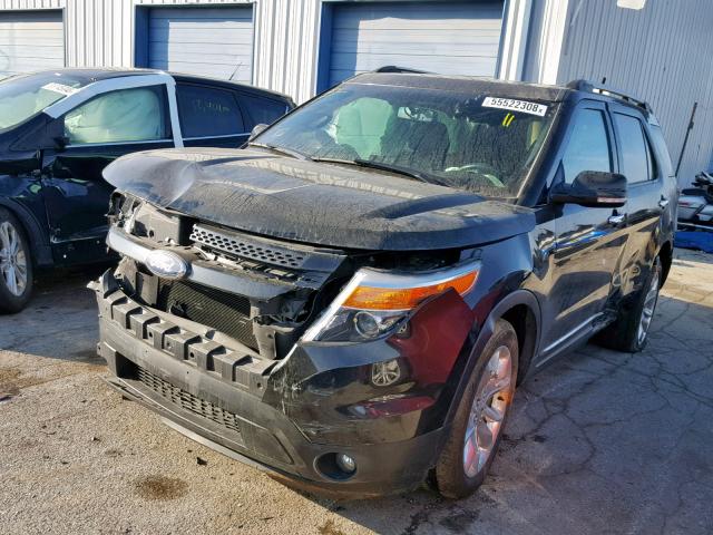 1FM5K8F80FGB56885 - 2015 FORD EXPLORER L BLACK photo 2