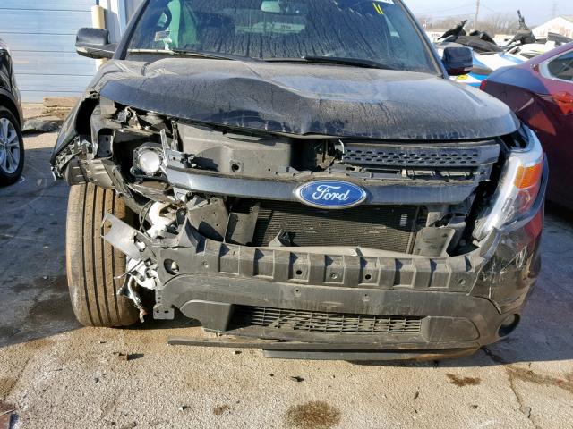 1FM5K8F80FGB56885 - 2015 FORD EXPLORER L BLACK photo 9