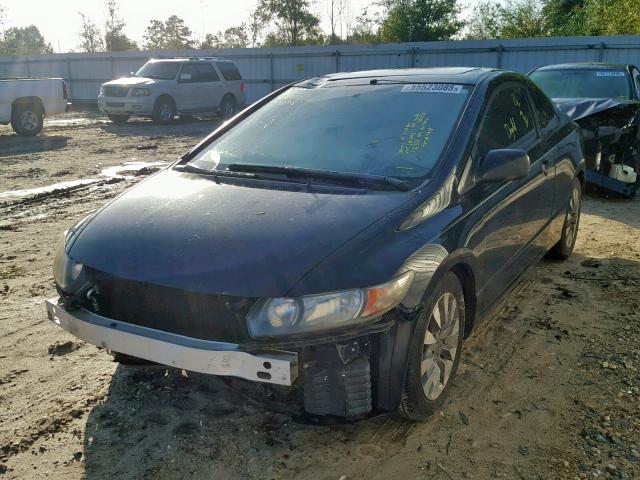 2HGFG11999H533290 - 2009 HONDA CIVIC EXL BLACK photo 2