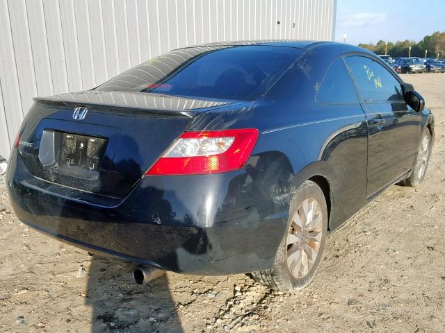 2HGFG11999H533290 - 2009 HONDA CIVIC EXL BLACK photo 4