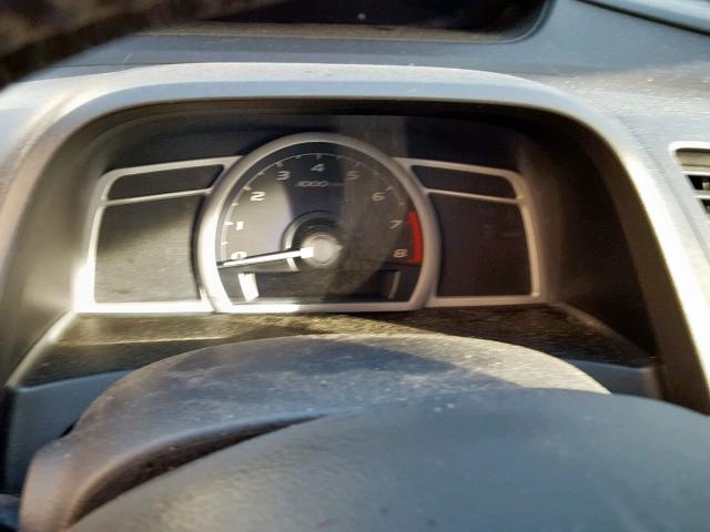 2HGFG11999H533290 - 2009 HONDA CIVIC EXL BLACK photo 8