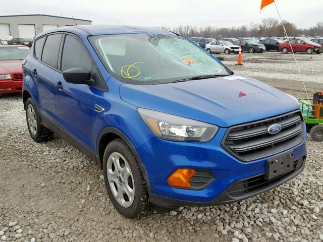 1FMCU0F79JUA22851 - 2018 FORD ESCAPE S BLUE photo 1