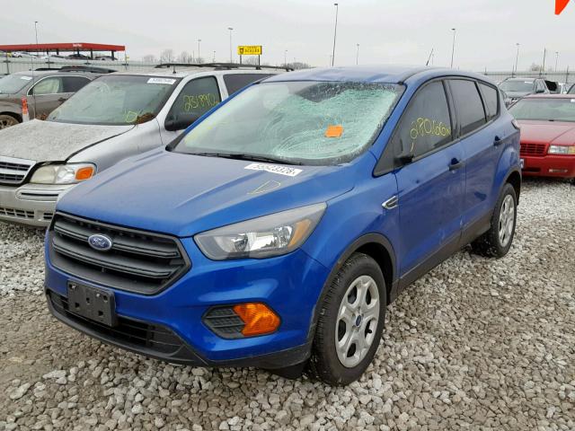 1FMCU0F79JUA22851 - 2018 FORD ESCAPE S BLUE photo 2