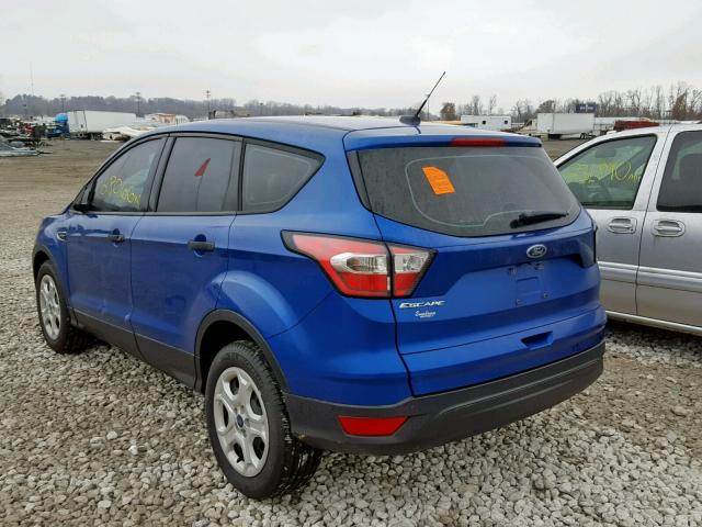 1FMCU0F79JUA22851 - 2018 FORD ESCAPE S BLUE photo 3