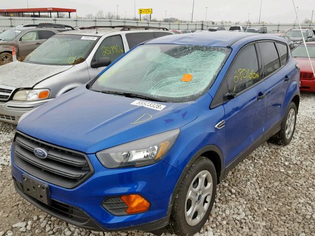 1FMCU0F79JUA22851 - 2018 FORD ESCAPE S BLUE photo 9