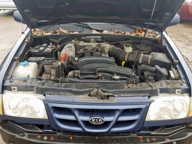 KNDJA723715705254 - 2001 KIA SPORTAGE BLUE photo 7