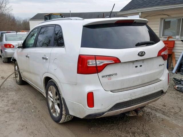 5XYKWDA73FG643665 - 2015 KIA SORENTO SX WHITE photo 3