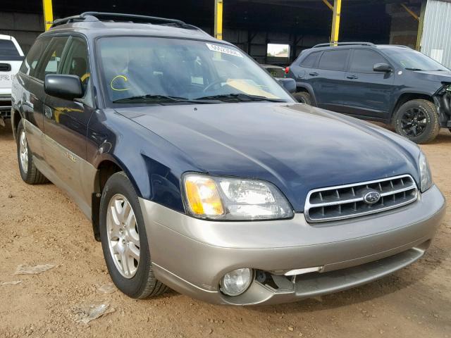 4S3BH665227624965 - 2002 SUBARU LEGACY OUT BLUE photo 1