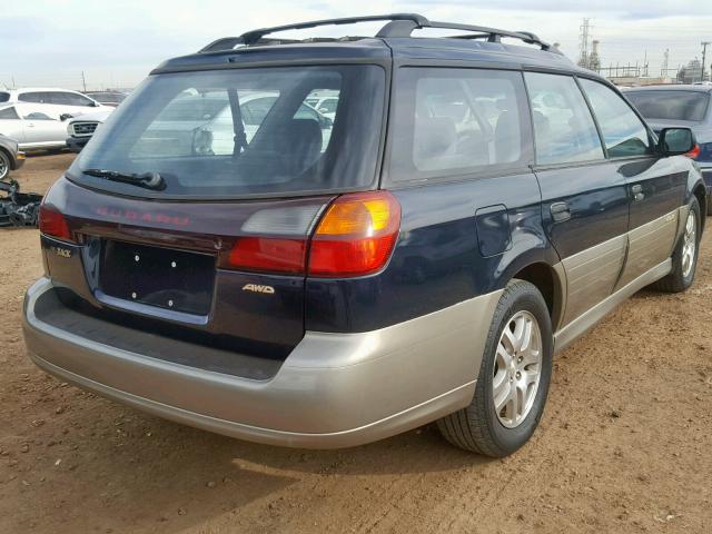 4S3BH665227624965 - 2002 SUBARU LEGACY OUT BLUE photo 4