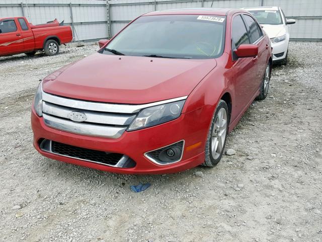 3FAHP0KC2AR354907 - 2010 FORD FUSION SPO RED photo 2