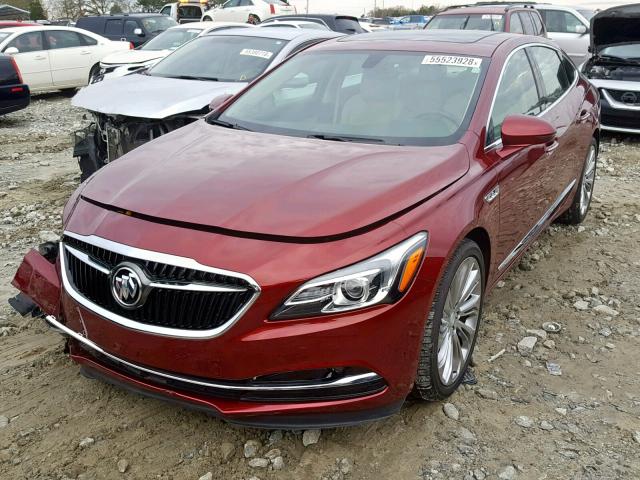 1G4ZP5SS2HU185652 - 2017 BUICK LACROSSE E RED photo 2