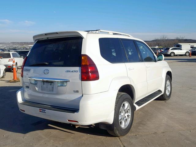 JTJBT20X640041678 - 2004 LEXUS GX 470 WHITE photo 4