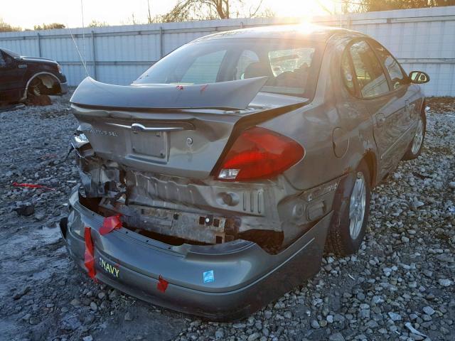 1FAFP56UX2G272925 - 2002 FORD TAURUS SEL GREEN photo 4