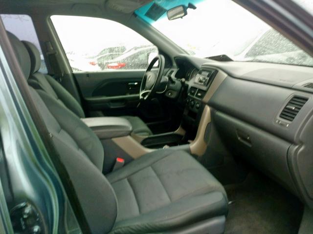 5FNYF281X7B018625 - 2007 HONDA PILOT LX BLUE photo 5