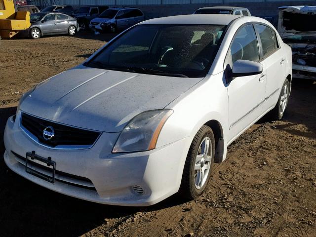 3N1AB6AP6CL702234 - 2012 NISSAN SENTRA 2.0 WHITE photo 2