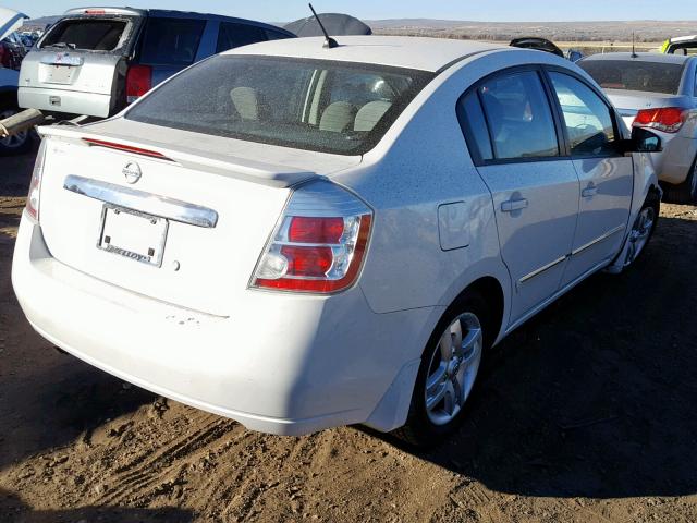 3N1AB6AP6CL702234 - 2012 NISSAN SENTRA 2.0 WHITE photo 4