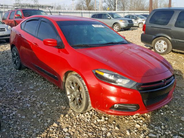 1C3CDFBB8ED913595 - 2014 DODGE DART SXT RED photo 1