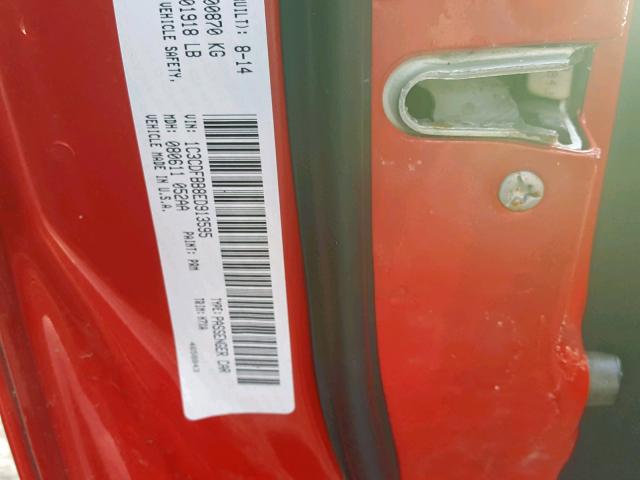 1C3CDFBB8ED913595 - 2014 DODGE DART SXT RED photo 10