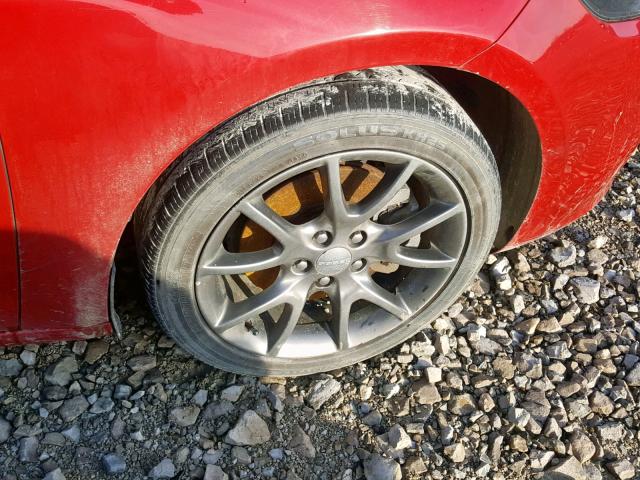 1C3CDFBB8ED913595 - 2014 DODGE DART SXT RED photo 9