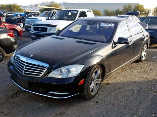 WDDNG7BB0AA291299 - 2010 MERCEDES-BENZ S 550 BLACK photo 2