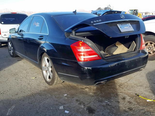 WDDNG7BB0AA291299 - 2010 MERCEDES-BENZ S 550 BLACK photo 3