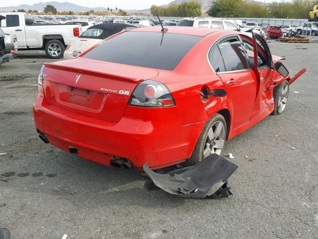 6G2EC57Y38L988673 - 2008 PONTIAC G8 GT RED photo 4