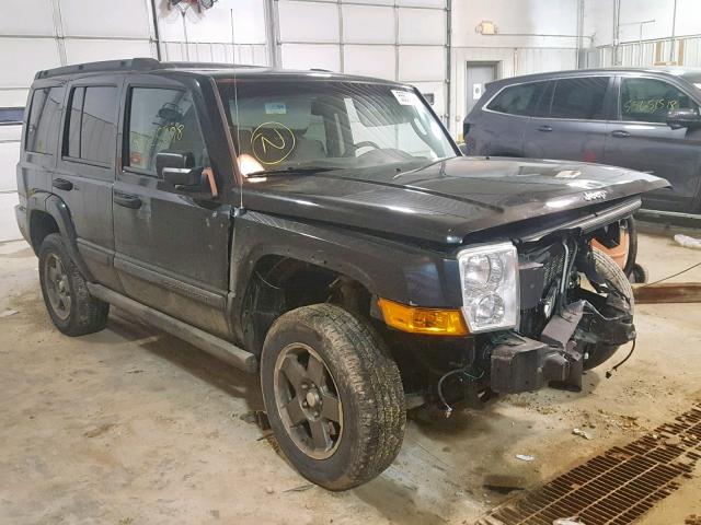 1J8HG48N36C231528 - 2006 JEEP COMMANDER BLACK photo 1