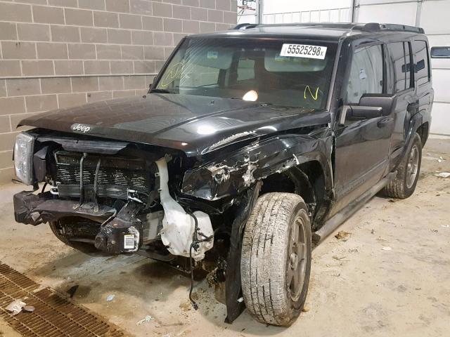 1J8HG48N36C231528 - 2006 JEEP COMMANDER BLACK photo 2