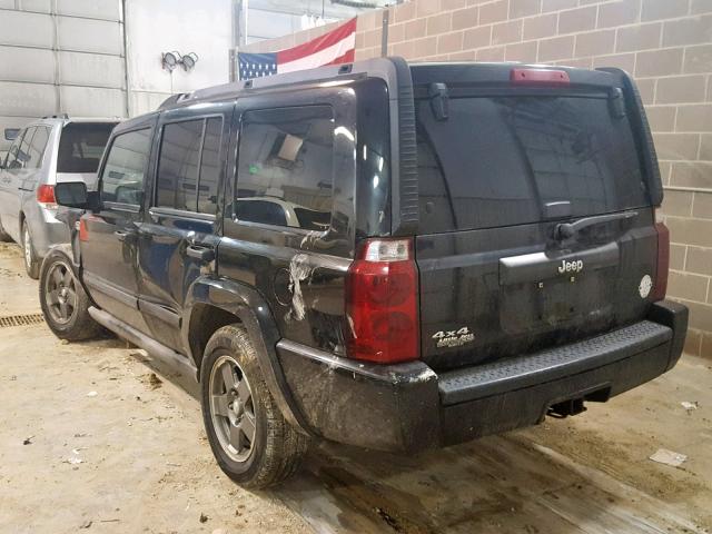 1J8HG48N36C231528 - 2006 JEEP COMMANDER BLACK photo 3