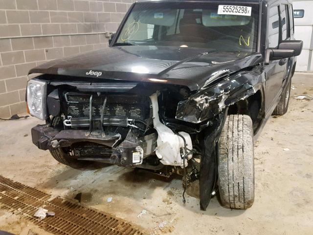 1J8HG48N36C231528 - 2006 JEEP COMMANDER BLACK photo 9