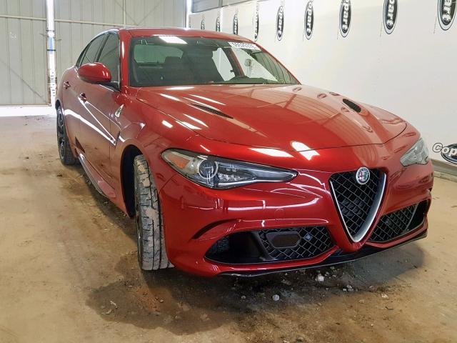 ZARFAEAV4J7582911 - 2018 ALFA ROMEO GIULIA QUA RED photo 1