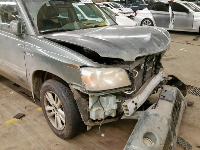 JTEEW21AX70034279 - 2007 TOYOTA HIGHLANDER GREEN photo 9