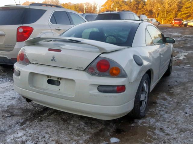 4A3AC44GX3E105983 - 2003 MITSUBISHI ECLIPSE GS WHITE photo 4