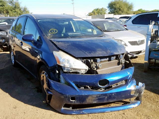 JTDZN3EUXD3225164 - 2013 TOYOTA PRIUS V BLUE photo 1