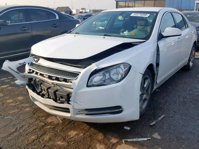 1G1ZC5EB8AF128368 - 2010 CHEVROLET MALIBU 1LT WHITE photo 2