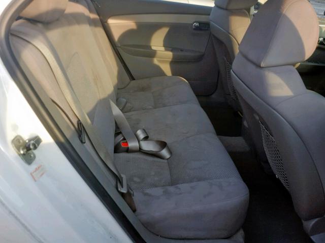 1G1ZC5EB8AF128368 - 2010 CHEVROLET MALIBU 1LT WHITE photo 6