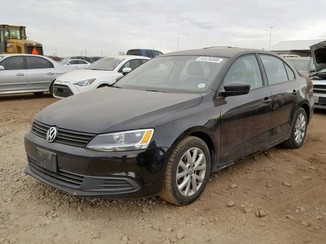 3VW1K7AJ4BM393318 - 2011 VOLKSWAGEN JETTA BASE Սև լուսանկար 2