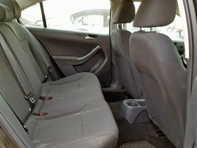 3VW1K7AJ4BM393318 - 2011 VOLKSWAGEN JETTA BASE Սև լուսանկար 6