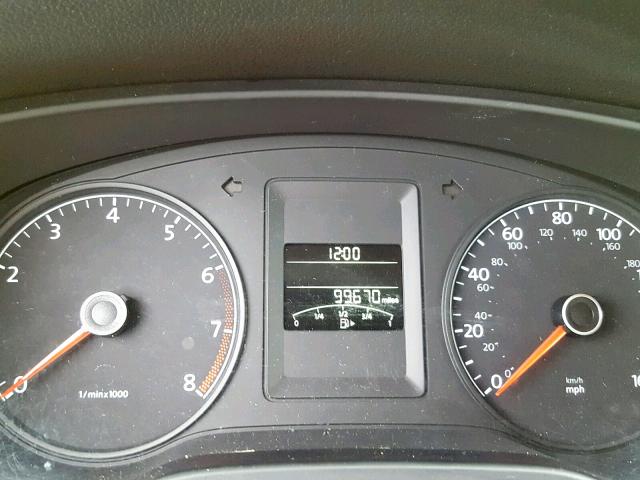 3VW1K7AJ4BM393318 - 2011 VOLKSWAGEN JETTA BASE Սև լուսանկար 8