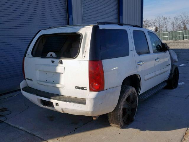 1GKFK13037J290278 - 2007 GMC YUKON WHITE photo 4