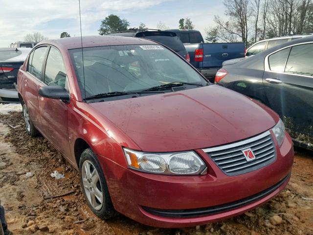 1G8AJ55F07Z178311 - 2007 SATURN ION LEVEL BURGUNDY photo 1
