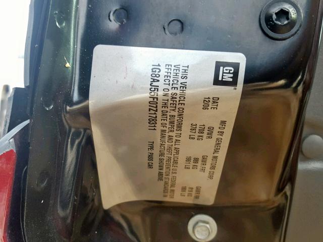 1G8AJ55F07Z178311 - 2007 SATURN ION LEVEL BURGUNDY photo 10