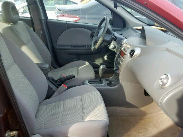 1G8AJ55F07Z178311 - 2007 SATURN ION LEVEL BURGUNDY photo 5