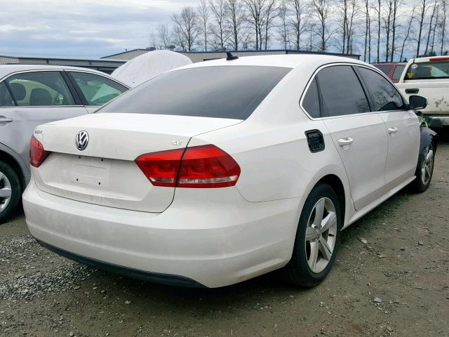 1VWBP7A34DC128118 - 2013 VOLKSWAGEN PASSAT SE WHITE photo 4