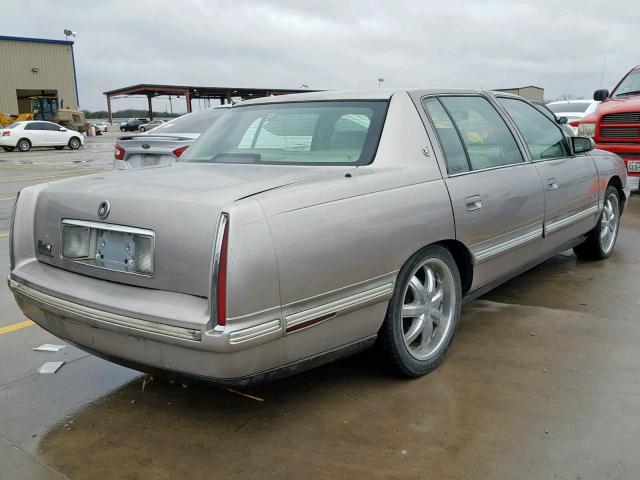 1G6KD54Y3VU250104 - 1997 CADILLAC DEVILLE TAN photo 4