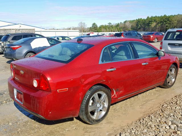 1G1ZC5E07CF304327 - 2012 CHEVROLET MALIBU 1LT 红色 照片 4