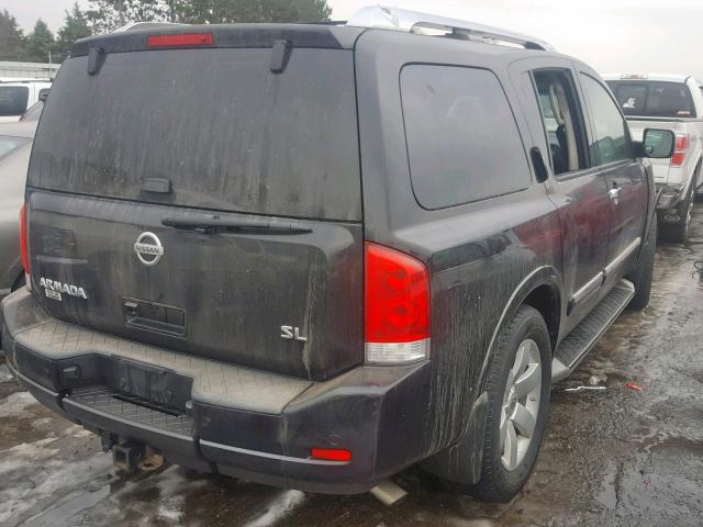 5N1AA0NC6BN611866 - 2011 NISSAN ARMADA SV BLACK photo 4