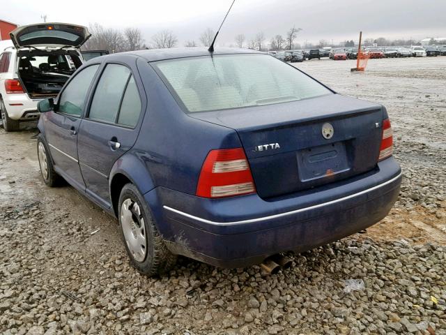 3VWSE69M94M076190 - 2004 VOLKSWAGEN JETTA GLS BLUE photo 3