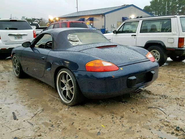 WP0CA2986YU620645 - 2000 PORSCHE BOXSTER BLUE photo 3