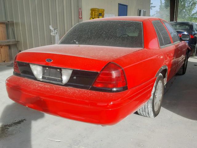 2FAFP71W73X102182 - 2003 FORD CROWN VICT RED photo 4